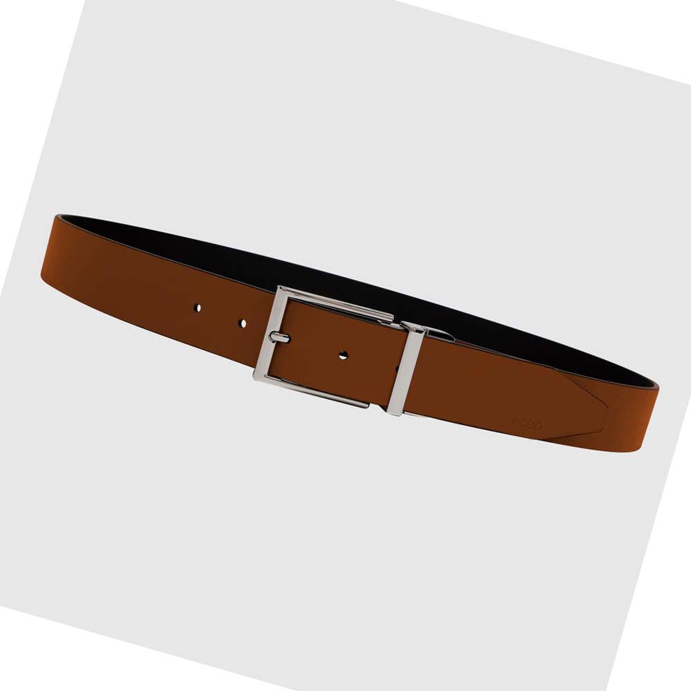 Men\'s Ecco Italian Reverse Belts Brown | Canada 813YXF